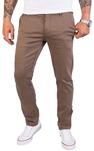 Rock Creek Herren Chino Hose Slim Fit Business Hosen Chinohose Stoffhose Chinos Hosen für Männer Casual Elegante Hose RC-2154 Dunkelbeige W33 L32