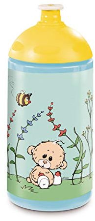 NICI 45445 Trinkflasche, Classic Bear, 0,5l, blau