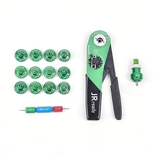 JRready M22520/7 Serie Crimpzangen-Set ST1049, YJQ-W7A MH860 M22520 7 01 Handcrimpwerkzeug mit 86er-Serie Positionierer und G125 für 16-28AWG Pin Terminal Kontakte