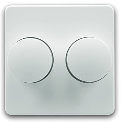 OPUS® 1 Abdeckung für Doppel Dreh-Dimmer Farbe alpinweiß