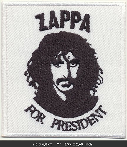 Frank Zappa Aufnäher Patch Bügelbild Zappa for President Musik Rock Jazz Kult