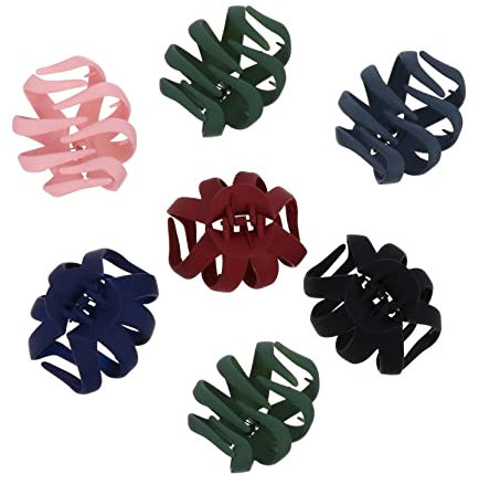 Minkissy 7 Stück Octopus Haarspangen Spinnenhaarklaue Rutschfeste Große Klauenclips für Mittleres Oder Dickes Haar (Zufällige Farbe)