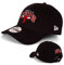 New Era - Berretto da baseball da uomo, edizione limitata con ricamo della squadra sul retro, fantasie e squadre a scelta, modello 9Forty Chicago Bulls Black Taglia unica