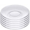 Sizikato Lot de 6 assiettes en verre transparent pour snacks, desserts, table à thé, 10,2 cm