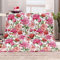 FANSU 3D Kuscheldecke Flauschig Flanell Decke, Drucken Microfaser Weich Warm Plüsch Fleecedecke Sofadecke Couchdecke Wohndecke Bettdecke Tagesdecke (Pinke Rose,150x200cm)