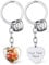 Porte Clef Coeur Photo Personnalisable Porte-clés Prénom Personnalisé Voiture Moto Femme Homme