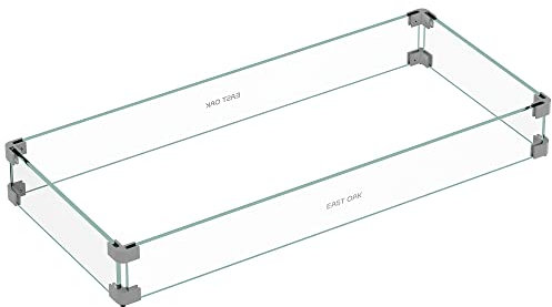 EAST OAK Windschutz aus Glas, 132 cm