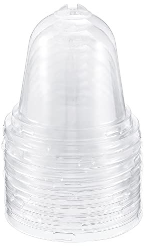 Lot de 10 cloches de jardin rondes en plastique pour serre de jardin Transparent 8,8 cm
