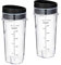 Vasos de repuesto de 16 onzas para licuadora Ninja QB3001SS, con tapas. (16 onzas)