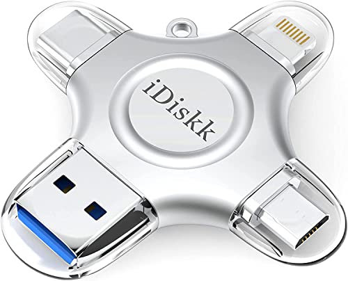 iDiskk 931GB MFi-zertifizierter Fotospeicher für iPhone, USB-Flash-Laufwerk für USB-C, iPad, Android, Samsung, USB für iPhone 16/15/14/13/12/11/8, Foto-Stick für Computer