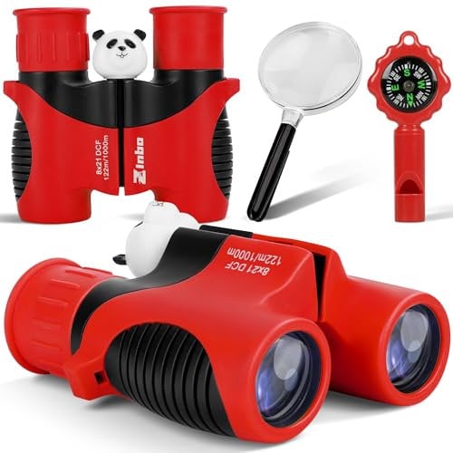 Fernglas für Kinder, Spielzeug für 3–12 Jahre alte Mädchen und Jungen, Vogelbeobachtung, Wandern, 4, 5, 6, 7, 8, 9 Jahre, Mädchen, Jungen, Weihnachten, Geburtstagsgeschenke, Outdoor-Spielzeug