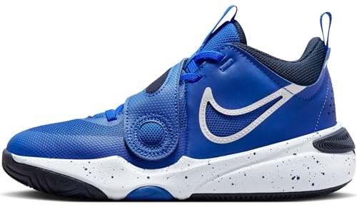 Nike Basketballschuhe Team Hustle D 11 (Gs), Hyper Royal/White-Obsidian-White, DV8996-400, 37.5 EU (5Y US)