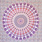 MOMOMUS Wandteppich Mandala - Indische Wandkunst - Wandteppich Aesthetic, Wandtuch Boho oder Wandbehang aus Stoff - Weiß und Lila, 210x230 cm