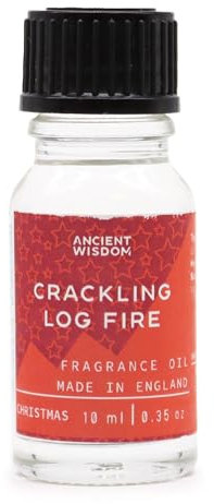 Ancient Wisdom Aceite de Fragancia 10 ml - Fuego de Leña Navidad