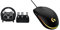 Logitech G G920 Driving Force Racing Wheel and Floor Pedals, Real Force Feedback & 03 LIGHTSYNC Gaming Mouse with Customizable RGB Lighting, 6 Programmable Buttons, Gaming Grade Sensor