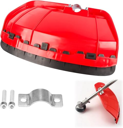 Parasassi Universale in plastica per Tutti i decespugliatori con aste da 26 a 28 mm Circa di Diametro (Inclusa Lamella TAGLIAFILO)