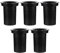 UKCOCO 5 Pièces Tube sonore du Caisson de Basses Haut-parleurs Tube Bass-Reflex Barre de Son Tube de Port de subwoofer en Plastique Trou Pilote de Haut-Parleur en Plastique Orateur
