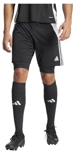 Adidas Tiro24 Herren Trainingsshorts mit integrierten Leggings IJ5605
