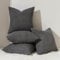 Topfinel Kissenbezug 45x45 Dunkelgrau Anthrazit 4er Set Cord körnig Kissenbezüge Kissenhülle Dekokissenbezug Sofakissen Couchkissen für Sofa Schlafzimmer Wohnzimmer Balkon Kinder flauschig