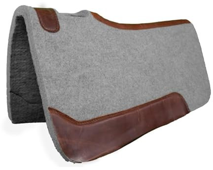 EQUIGEAR Westernpferd-Filzpad/Konturpad aus hochwertigem Wollfilz in den Größen 32 x 32 Zoll und 30 x 30 Zoll A25 (32X32)