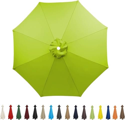 2m 2.7m 3m Universal Sonnenschirm Ersatzbezug 6 / 8 Streben Ersatz Baldachin Für Gartensonnenschirm Wasserdicht Ampelschirm Abdeckung Uv Schutz Marktschirm Überzug Terrassenschirm Ersatztuch ( Color :
