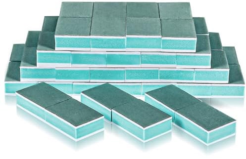 50PCS Nail Buffer Blocks, Mini Sponge Nail File 600/4000 Grit, Double Sided Buffer Block for Arcylic and Natural Nails, Nail Shine Buffer Sponge Buffing Nail Files Nail Art Accessories for Manicure