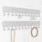Josmimic Wall Necklace Organizer Holder: Wall Mounted Jewelry Hanging Storage Necklaces Display Hanger Painted Silver 2 PCS