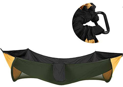 Camping Hammock, Tree Hammocks for Outside Lightweight Nylon Parachute Hammocks Hammocks Portable Single Hammock with Tree Straps for Indoor, Outdoor, Backpacking, Travel