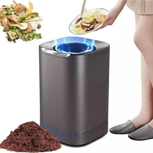 FfiMe Electric Compost Bin Kitchen Waste Composter, Automatic Food Waste Cycler Home Composting Bin, Turn Food Waste to Compost with Single Button