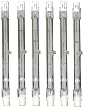 5 x R7s J118 mm Halogenlampen, 110 V, 230 V, 300 W, warmweiß, dimmbar, doppelendig, lineare Halogenlampen, 5 Stück, 110 V-300 W