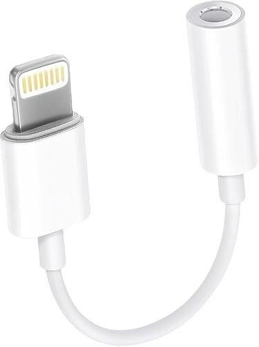 Adattatore per iPhone Aux, adattatore per iPhone con jack da 3,5 mm, jack da 3,5 mm, jack da 3,5 mm, jack Dongle Aux Audio Adapter Dongle per iPhone/14/12/11/8/7/6