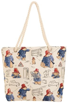 Signare Large Tote Bag for Women with Strong Cotton Handles, Lightweight Beach Bag with Zip Closure & Inner Zip, Picnic Bags