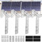 Crochets pour Support Panneau Solaire, Lot de 4 Crochets pour Support Panneau Solaire Sol , Fixation Sans Perçage pour Balcon, Compatibles avec Balcons, Idéal pour Installation Solaire Sur Toiture