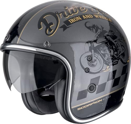 SCORPION BELFAST EVO DRIVE FAST Silver-Black-Gold XL