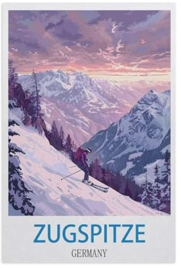 Jigsaw Puzzle 1500 Pieces for Adults，Zugspitze Germany，Paper Puzzle - Unique Suitable for Teenagers and Adults（57x87cm）-FZ82