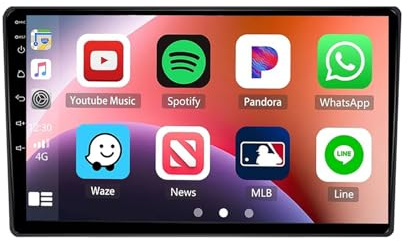 2 Din Car Radio for Fiat Ducato Citroen Jumper 2 2006-2022 9 Inch Android 15 Digital Media Receiver with Bt Gps Navigation Wifi Fm Rds Radio Carpaly Backup Camera Cooling Fan For, 4 Core 2G+64G