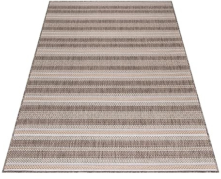 KADIMA DESIGN In- & Outdoor-Teppich Vintage Used-Look Wetterfest Waschbar Strapazierfähig Beige 80x150 cm Balkon Terrasse Küche Fußbodenheizung geeignet Pflegeleicht Flur Garten Oeko-TEX | Como