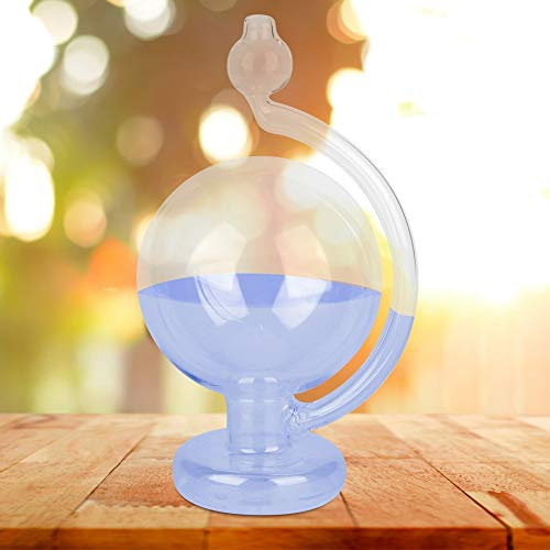 KKPLZZ Wettervorhersage-Glasflasche, Barometer für Heimdekoration mit Flüssigkeit Im Inneren, um Wetterveränderungen Vorherzusagen, Blau