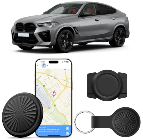 GPS Tracker for Vehicles, Magnetic Car GPS Tracker Compatible with iOS and Android, Global Hidden Tracking Devices, 7-Day Track Playback, Global Real-Time Positioning, IP65 Waterproof, No Monthly Fee