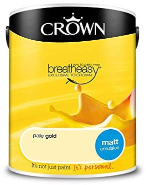 Crown 5032112 - Pintura interior, color dorado pálido, 5 litros