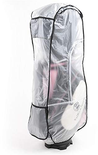 Golf Bag Rain Cover,PVC Clear Rain Cover for Golf Bag,Golf Bag Rain Protection Cover for Golf Push Carts,Waterproof Hood for Golf Bag, Heavy Duty Club Bags Raincoat for Golfer
