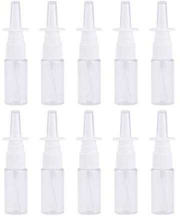 EXCEART Otriven 100ml 10 Nasenspray-Flasche Leere Nasensprüher 18R 15ml Fingerzerst? Nasenzerst? Nasensprühflasche für Mund Rachen