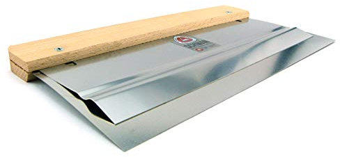 Doppelblattspachtel gerundete Kante Flexspachtel Edelstahl Federspachtel rostfrei Buchenholzgriff verstellbare Druckklinge Duospachtel Parkettspachtel 155mm 200mm 270mm (270mm)