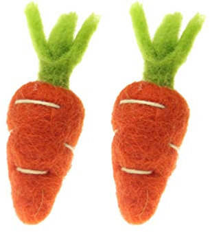 2Pcs Wolle Filz Karotten Nette Stoff Radieschen Charme Ostern Karotte Ornament DIY Ostern Haarnadel Zubehör für Ostern Broschen Kleidung Handwerk Machen