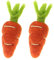 2Pcs Wolle Filz Karotten Nette Stoff Radieschen Charme Ostern Karotte Ornament DIY Ostern Haarnadel Zubehör für Ostern Broschen Kleidung Handwerk Machen