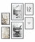 Heimlich® Premium Poster Set mit Bilderrahmen Aluminium Schwarz | 2 x DIN A3 & 4 x DIN A4 - ca. 30x42 & 21x30 | Stilvolle Poster Collagen mit passenden Bilder als Wanddeko » Paris Love Fashion «