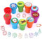 LGZIN 10 Stück Kinder Selbstfärbend Stempel, Stempel Weihnachten Kinder, Stempelset Weihnachten, Kinder Stempel, perfekt als kleine Party-Überraschung für Kinder zu Weihnachten