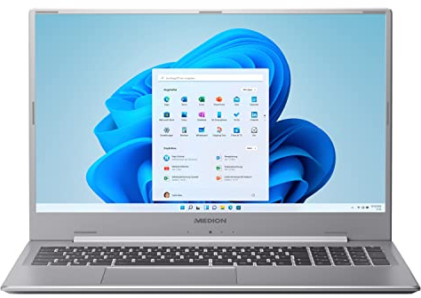 MEDION P17609 43,9 cm (17,3 Zoll) Full HD Notebook (Intel Core i5-1135G7 Prozessor, 16GB DDR4 RAM, 256 GB M.2 PCIe SSD, 2TB HDD, NVIDIA GeForce MX450, HD Webcam, Win 11 Home)