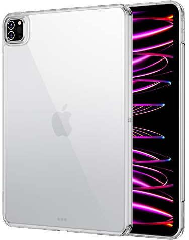 ESR Hybrid Rückschale für iPad Pro 12.9 Hülle (2022/2021), iPad Pro 12.9 Case, dünn und leicht, vergilbungsbeständig, Harte Rückseite, kompatibel mit Pencil 2, Klar