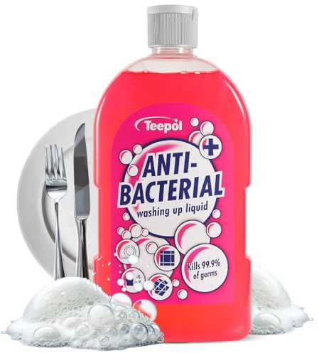 Teepol Fruity Concentrated Liquid Detergent - Multipurpose Liquid Soap - Powerful Washing Up Liquid - Cuts Through Fats and Grease - Fruit Scented - 500ml
